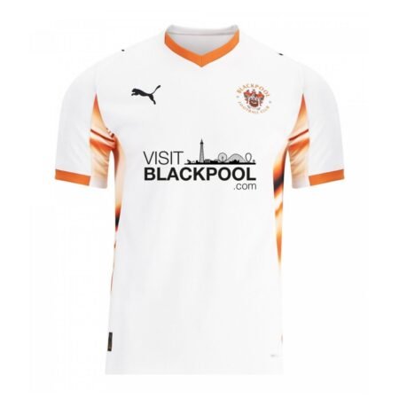 Camisa Blackpool FC Branca 2025/26 Away II Masculina
