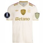 camisa-do-flamengo-campeao-libertadores-2025-creme-reserva-masculina