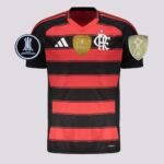 camisa-do-flamengo-campeao-libertadores-2025-vermeelha-titular-masculina