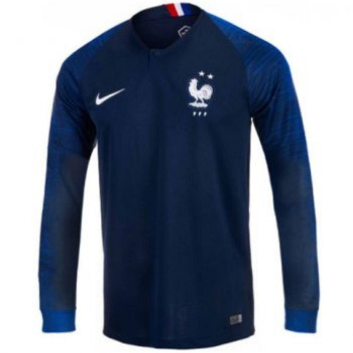 Camisa França Azul 2018 Copa Home I Manga Longa