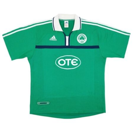 Camisa Panathinaikos FC Verde 2001/02 Home Masculina