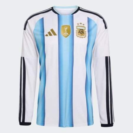 Camisa Argentina Branca/Azul Copa 2026/27 Home I Manga Longa
