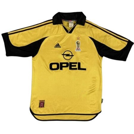 Camisa AC Milan Amarelo 1999/00 Away II Masculina Opel