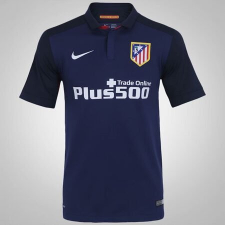 Camisa Atlético de Madrid Azul Escuro 2015/16 Away II Masculina