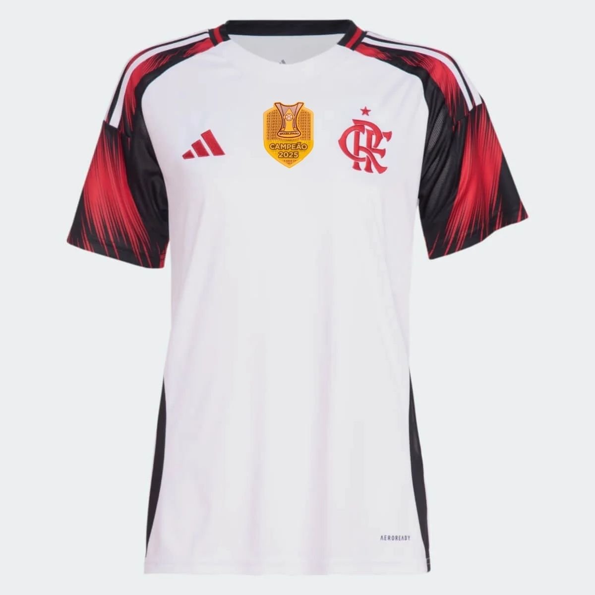 camisa-flamengo-branca-reserva-camepao-brasileiro-2025-feminina (1) Camisa do Flamengo Campeão Brasileiro 2025 Branca Reserva Feminina