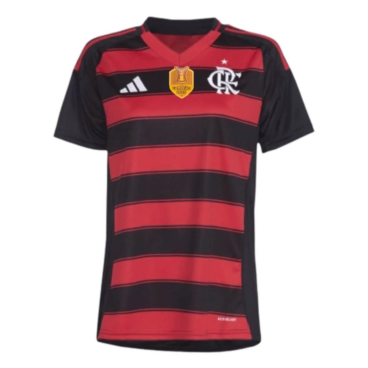 camisa-flamengo-vermelha-titular-camepao-brasileiro-2025-feminina (1) Camisa do Flamengo Campeão Brasileiro 2025 Vermelha Titular Feminina