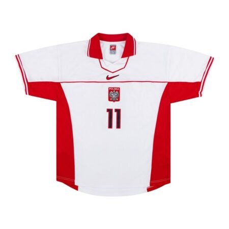 Camisa Polônia Branca 1997/98  Home I Polo Masculina