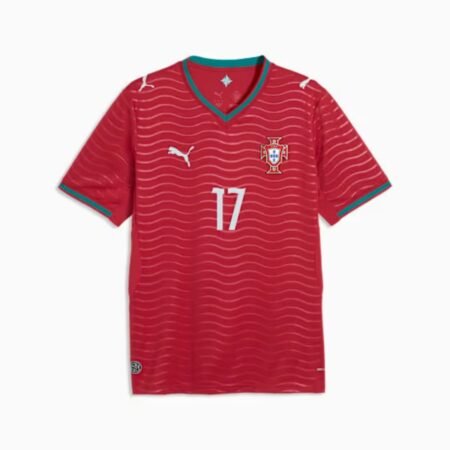 Camisa de Portugal Vermelha Rafa Leão #17 Copa 2026/27 Home I Masculina