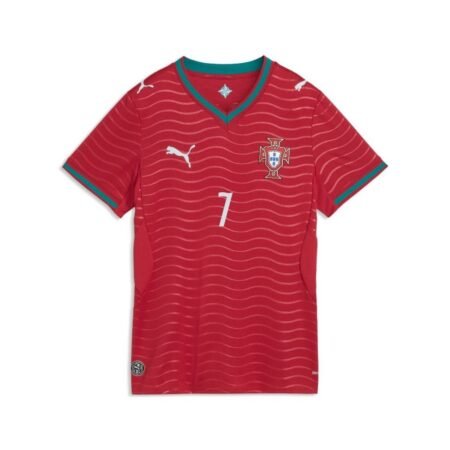 Camisa de Portugal Vermelha Ronaldo #7 Copa 2026/27 Home I Feminina