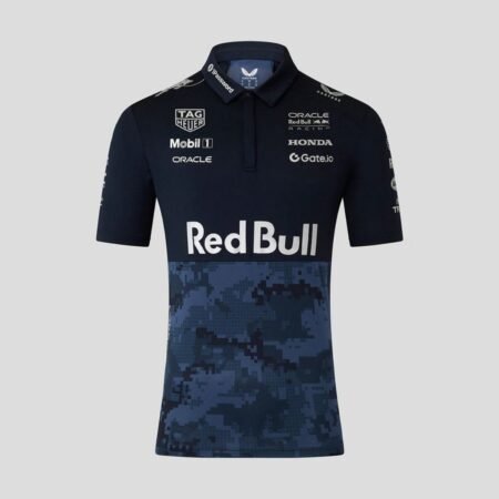Camisa Red Bull Racing F1 Azul Escuro 2025/26 Hypebeast Polo Masculina