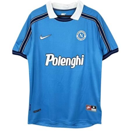 Camisa SSC Napoli Azul 1998/99 Home I Polenghi Masculina