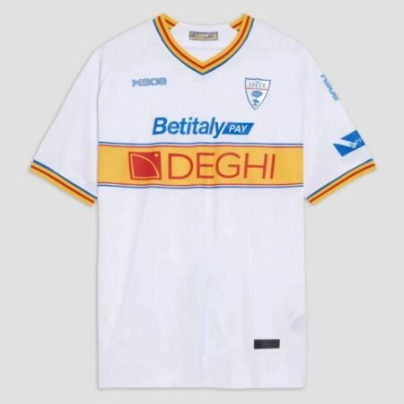 Camisa US Lecce Branca 2025/26 Away II Masculina