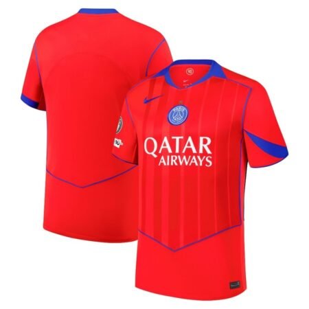 Camisa PSG Vermelha Champions 2025/26 Third III Masculina