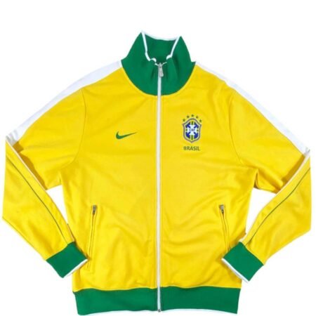 Jaqueta Brasil Amarelo 2010/11 Zíper Masculina