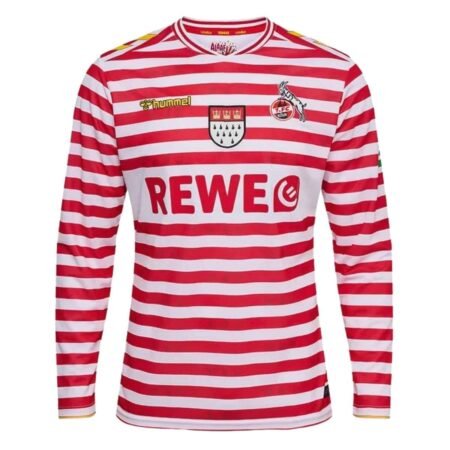 Camisa 1 FC Köln Vermelha 2025/26 Especial Carnaval Manga Longa