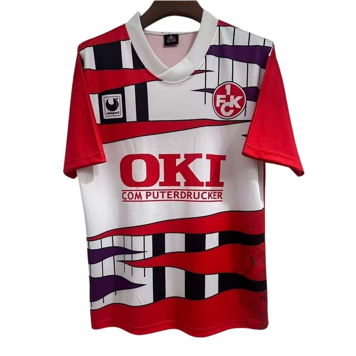 camisa-Kaiserslautern-branco-vermelha-1994-95-home-masculina (1) Camisa FC Kaiserslautern Vermelha 1994/95 Home Masculina