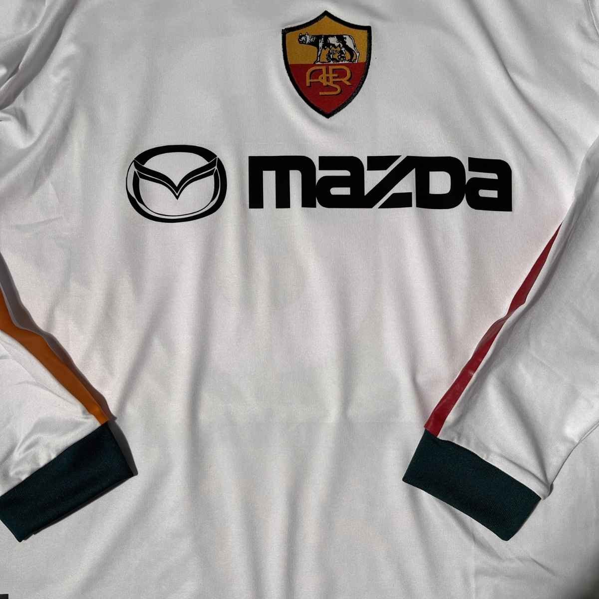 camisa-as-roma-ucl-2004-05-away-ii-manga-longa (1) Camisa AS Roma UCL Branca 2004/05 Away II Manga Longa Masculina