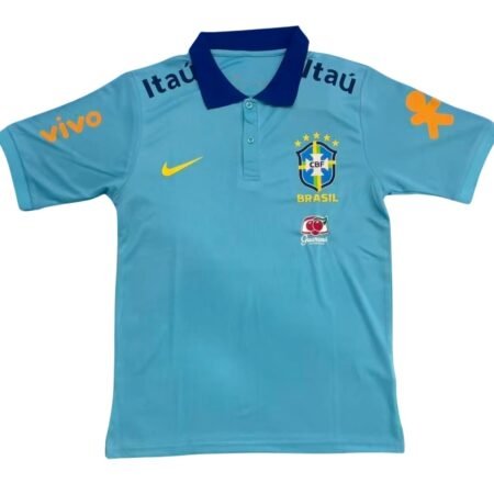 Camisa do Brasil Polo Viagem Azul Bebe Masculina