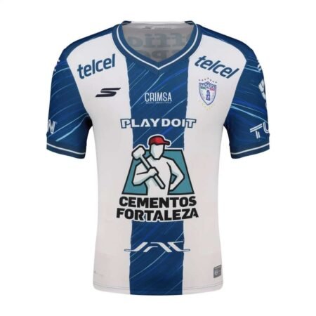 Camisa CF Pachuca Branco/Azul 2025/26 Home I Masculina