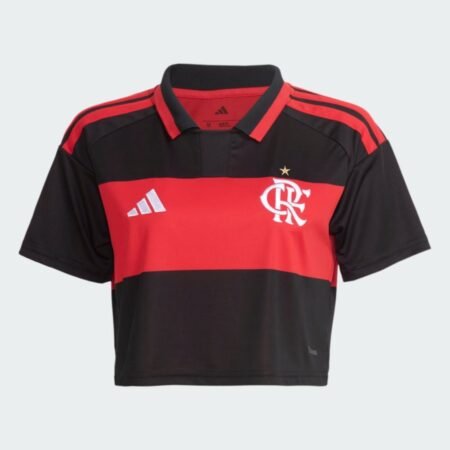 Cropped do Flamengo Vermelha Polo 2026/27 Titular I Feminina