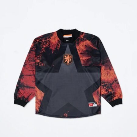 Camisa da Holanda Goleiro Copa Preta 2026/27 Manga Longa Masculina