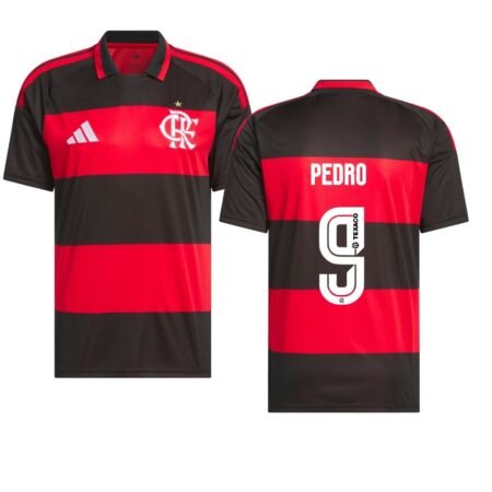 Camisa Pedro #9 Flamengo Vermelha 2026/27 Titular I Masculina