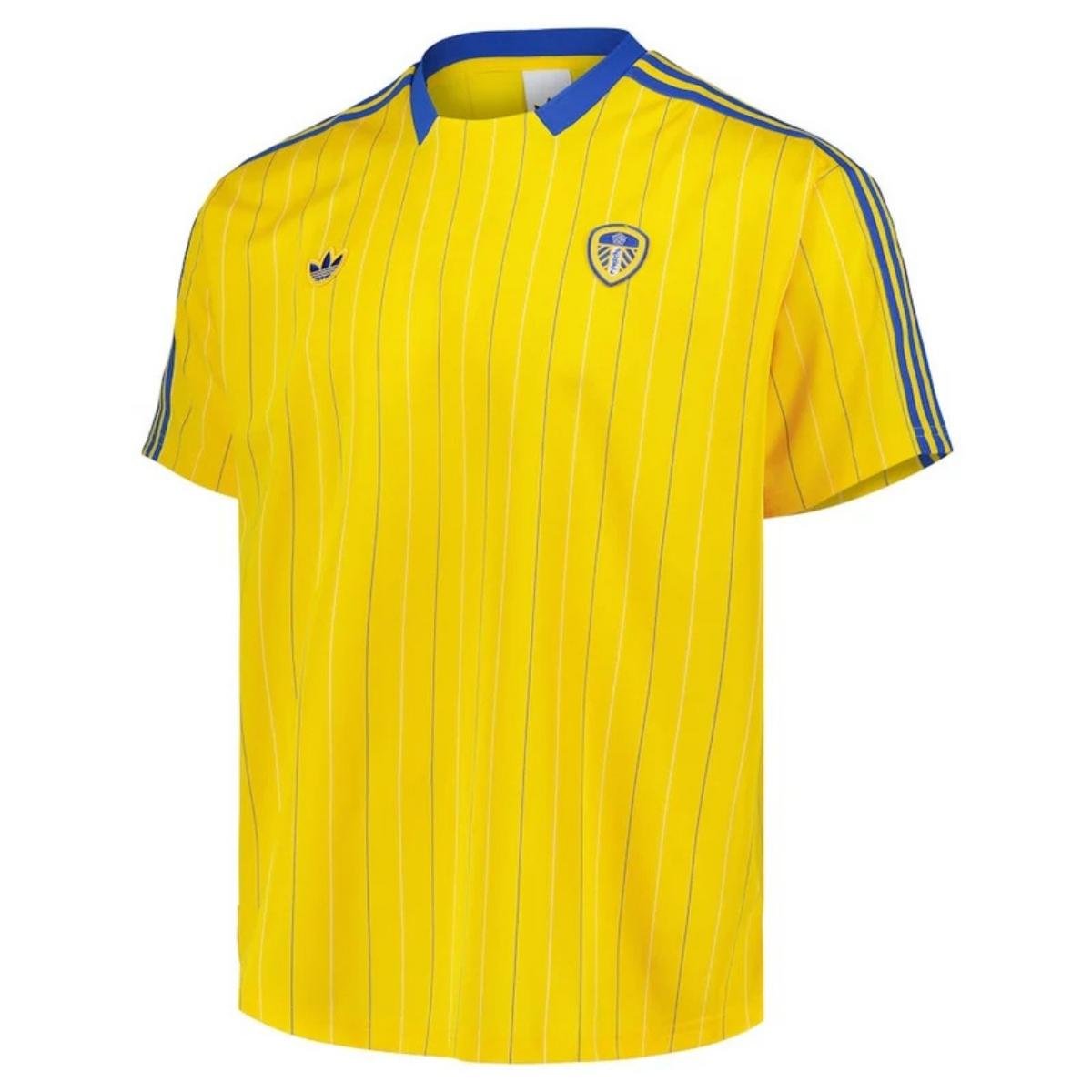 camisa-leeds-united-amarela-terrace-ircons-2025-26-masculina Camisa Leeds United Amarelo Terrace Icons 2025/26 Masculina
