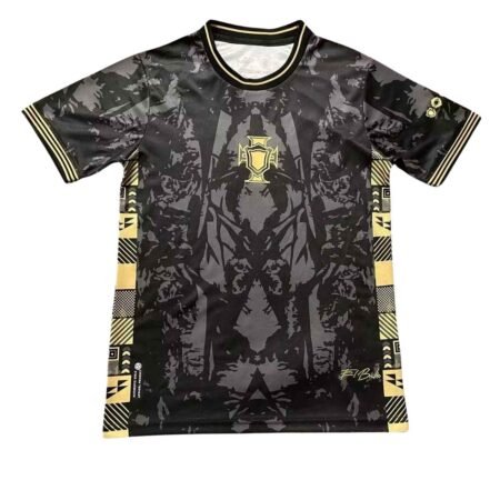 Camisa Portugal Preta Especial 2025/26 Commafootball Masculina