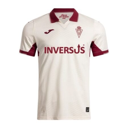 Camisa Real Murcia Creme 2025/26 Away II Masculina