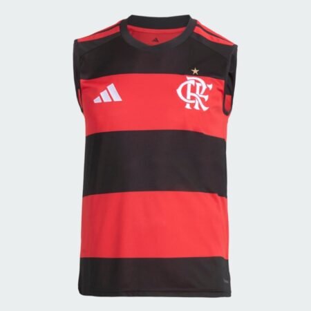 Camisa Regata do Flamengo Vermelha Polo 2026/27 Titular I Masculina