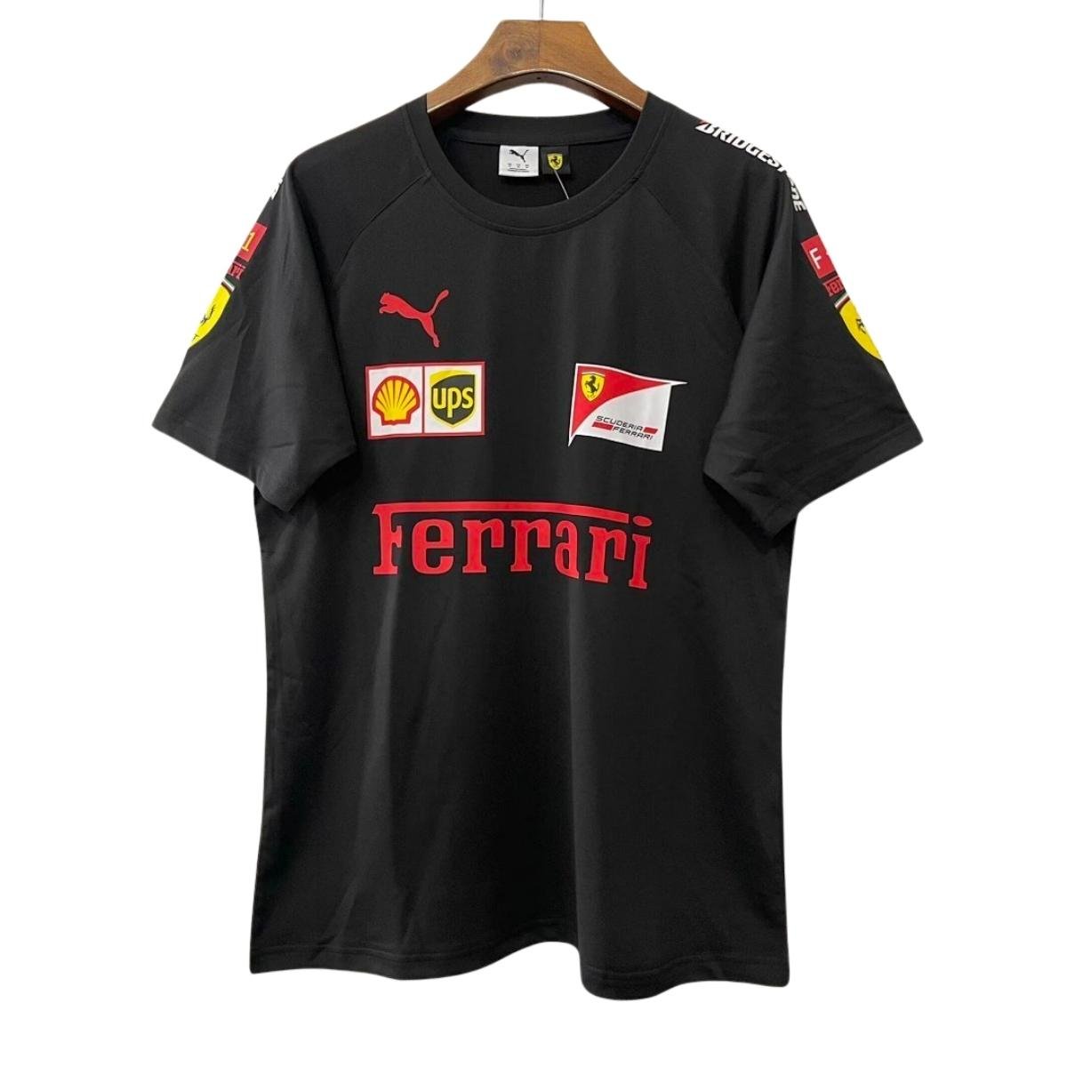 camisa-scuderia-ferrari-team-f1-preta-2025-26-masculina Camisa Scuderia Ferrari Team F1 Preta 2025/26 Masculina