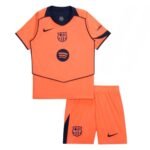 kit-infantil-barcelona-laranja-2025-26-third-iii-unissex