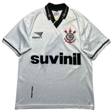 Camisa Corinthians Branca Suvinil 1996/97 Retrô Penalty Masculina