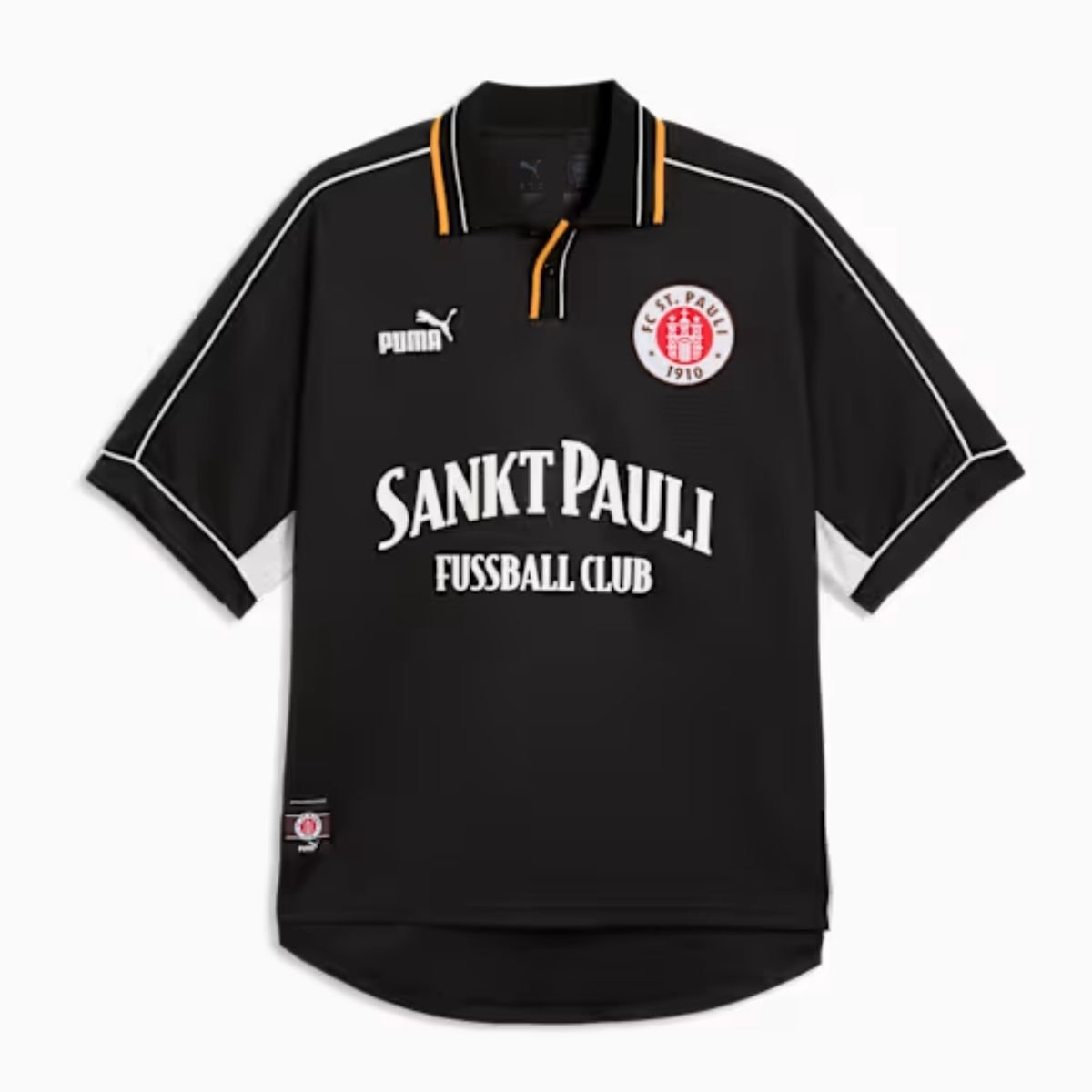 camisa-FC-St-Pauli-retro-1999-2000-preta-masculina Camisa ST Pauli Retrô Preta 1999/00 Masculina