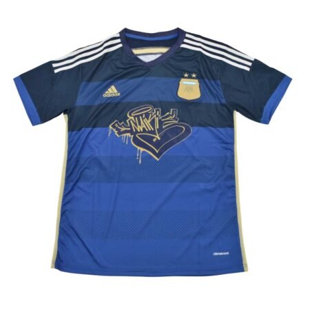 Camisa Argentina Azul 2014/15  Nick Nicole Away II Masculina