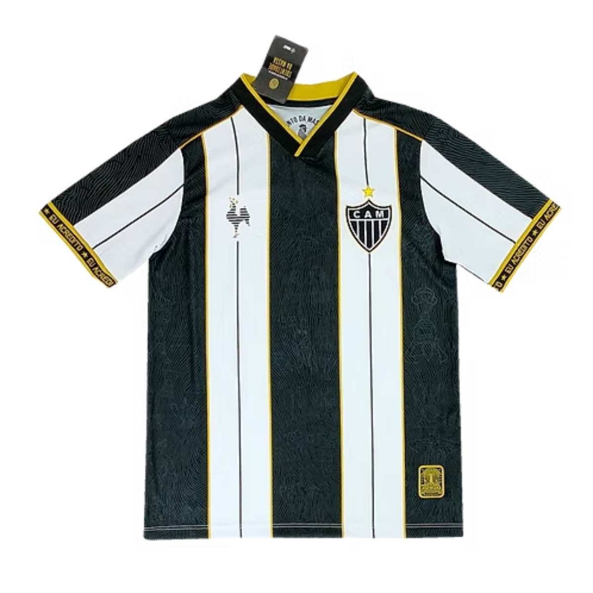 camisa-atletico-mineiro-galo-da-massa-2024-25-masculina Camisa Atlético Mineiro Galo da Massa Preta/Branca 2024/25 Masculina