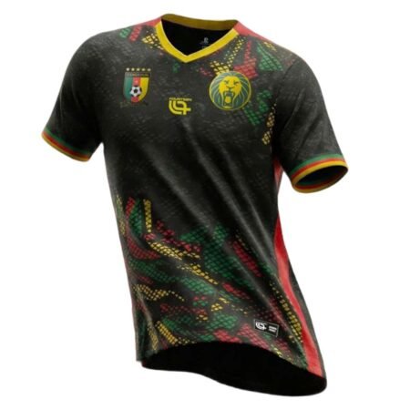 Camisa Camarões Preta Noir 2025/26 Third III Masculina