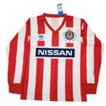 camisa-chivas-de-guadalajara-vermelha-1997-98-home-i-nissan-manga-longa-masculina