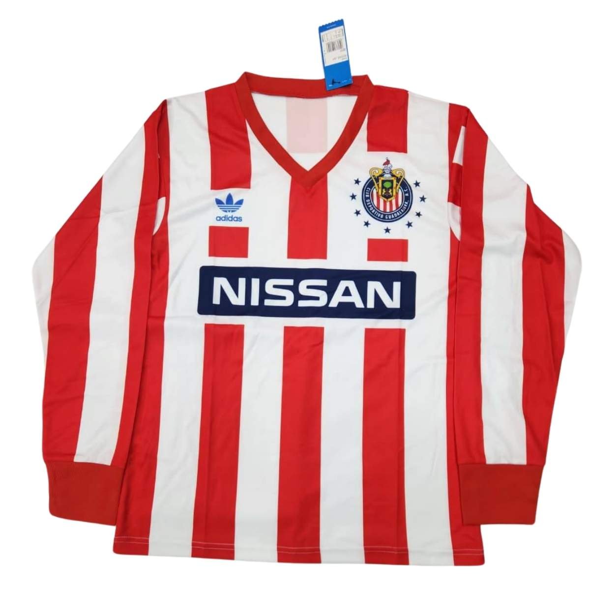 camisa-chivas-de-guadalajara-vermelha-1997-98-home-i-nissan-manga-longa-masculina Camisa Chivas de Guadalajara Vermelha 1997/98 Home I Manga Longa Nissan