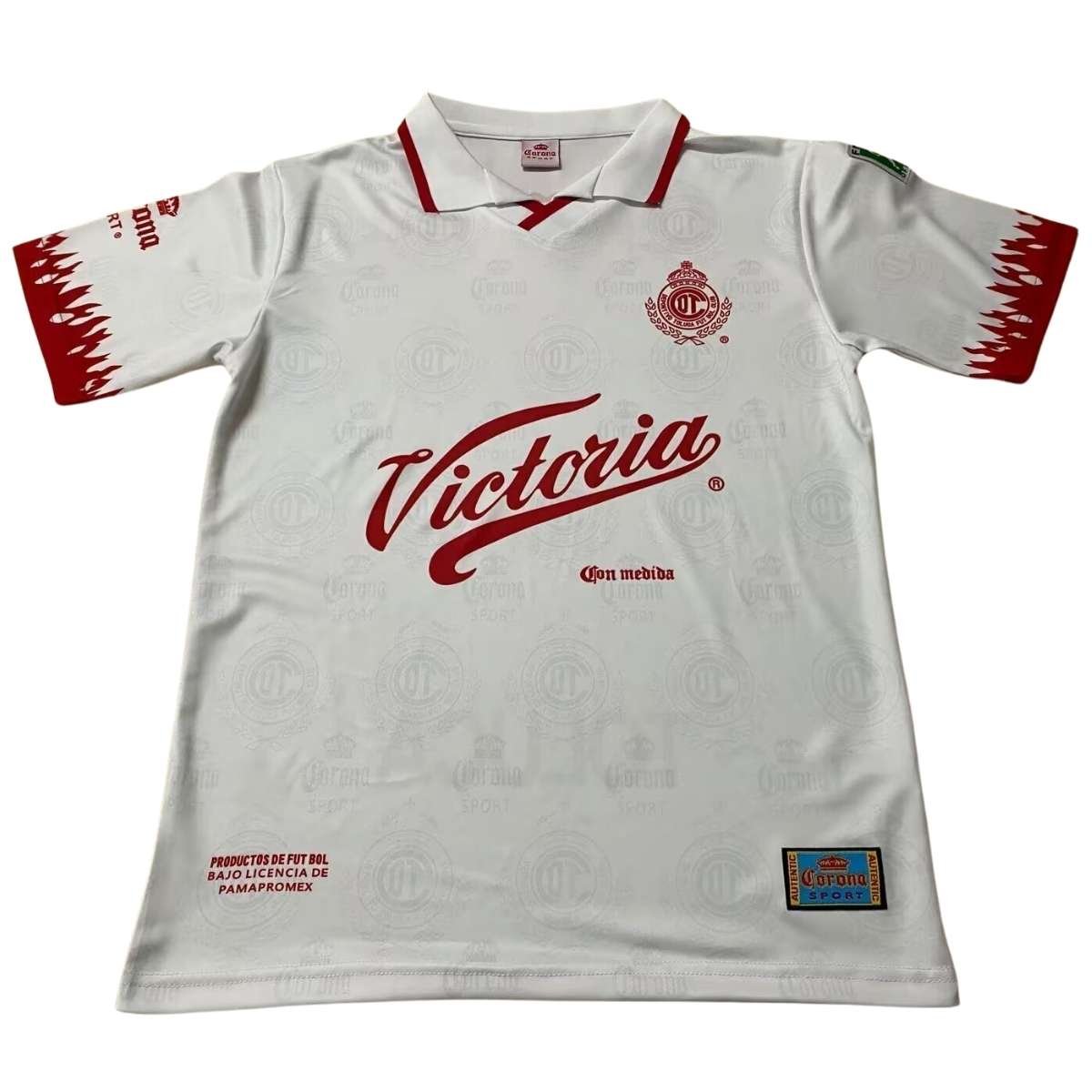 camisa-deportivo-toluca-branca-1997-98-away-ii-masculina Camisa Deportivo Toluca Branca 1997/98 Reserva II Masculina