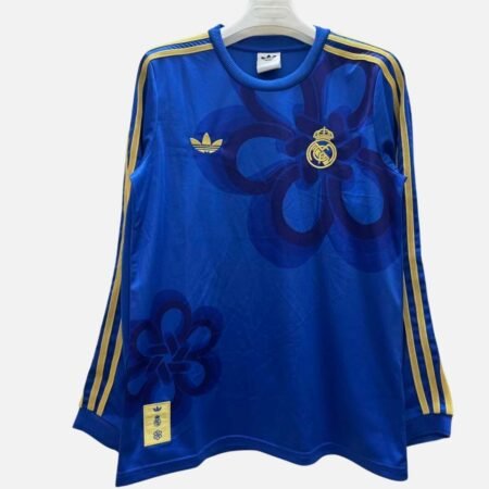 Camisa Real Madrid Azul Chinese Knot Adidas Originals Manga Longa