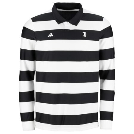 Camisa Juventus Listrada Quarta 2026 Branca/Preta Sgura Pack Manga Longa