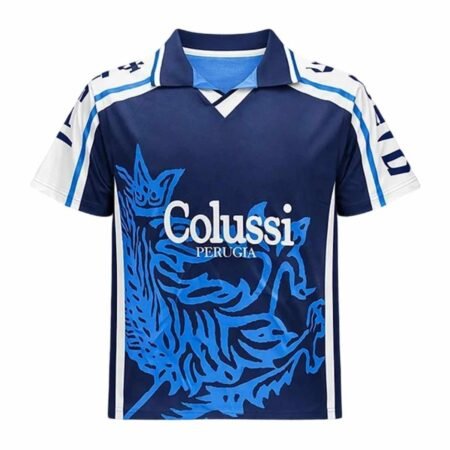 Camisa Perugia Calcio Azul 1997/98 Away II Masculina