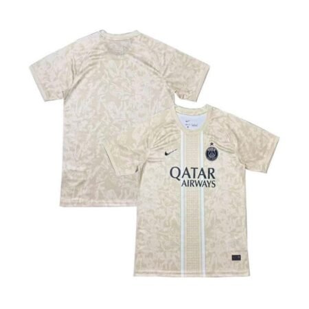 Camisa PSG Treino Bege 2026/27 Nome Nike Masculina