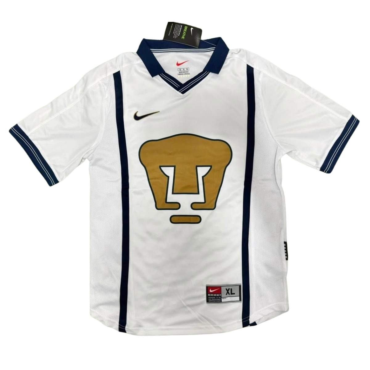 camisa-pumas-unam-branca-1999-00-manga-longa-masculina (2) Camisa Pumas UNAM Branca 1999/00 Home I Masculina