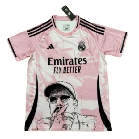 Camisa Real Madrid DellaFuente 2025/26 Rosa Masculina
