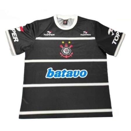Camisa Corinthians Preta Mundial 2000 Batavo Retrô Masculina