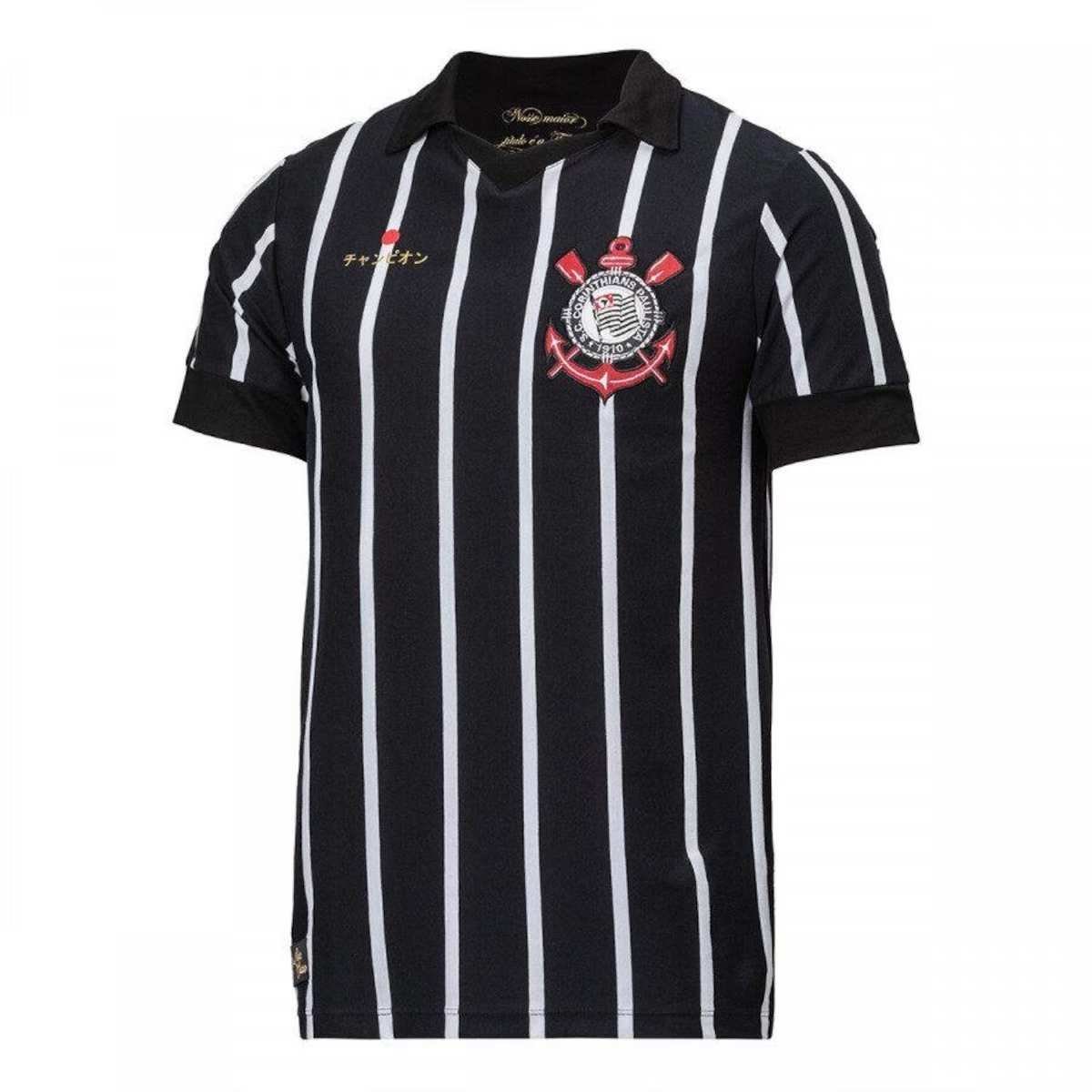 camisa-retro-corinthians-mundial-2012-masculina (3) Camisa Corinthians Preta Mundial 2012 Retrô Masculina