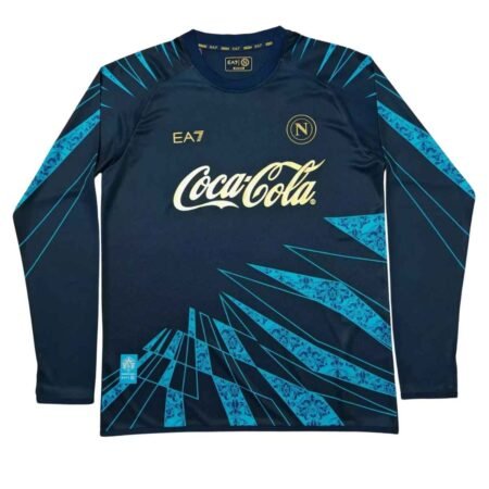 Camisa SSC Napoli Azul 2026/27 Treino Manga Longa Masculina