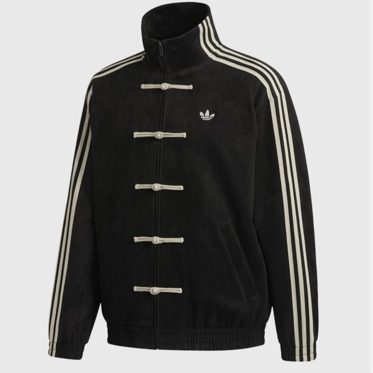 jaqueta-adidas-originals-preta-com-botões-de-corda-ziper (1) Jaqueta Adidas Originals Preta Com Boôes em Corda Zíper Masculina